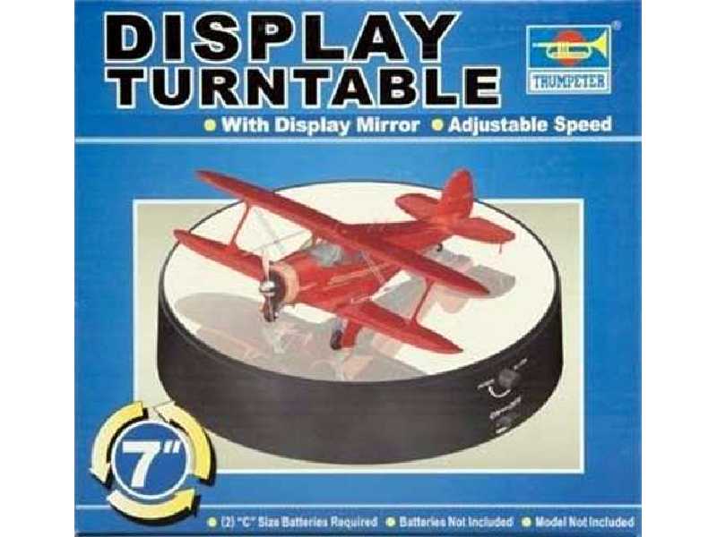 Battery Operated Round Mirrored Display Turntable - image 1