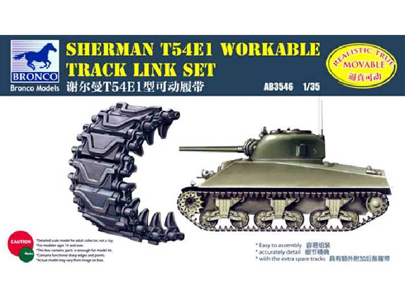Sherman T54E1 Workable Track Link Set - image 1