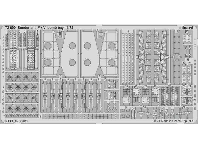 Sunderland Mk. V bomb bay 1/72 - image 1