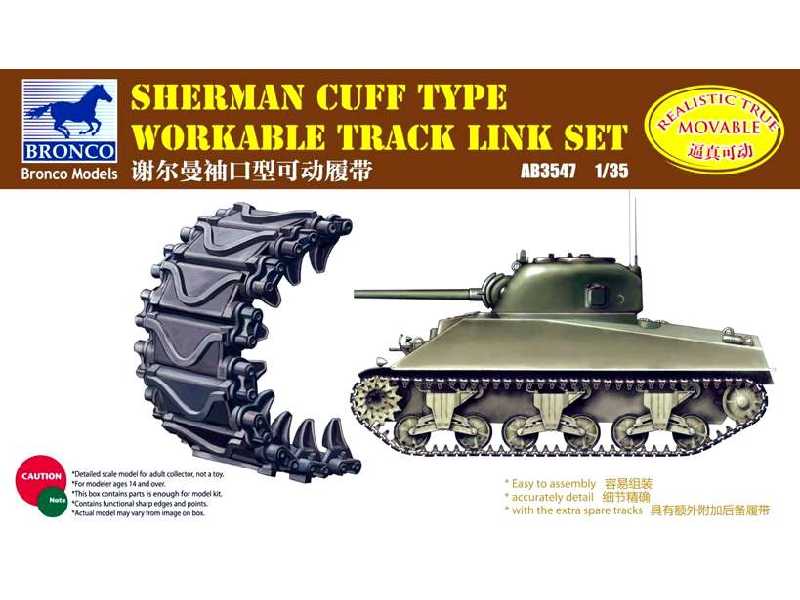 Sherman Cuff Type Workable Track Link Set - image 1