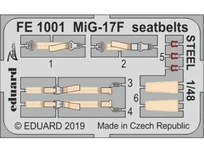 MiG-17F seatbelts STEEL 1/48 - image 1