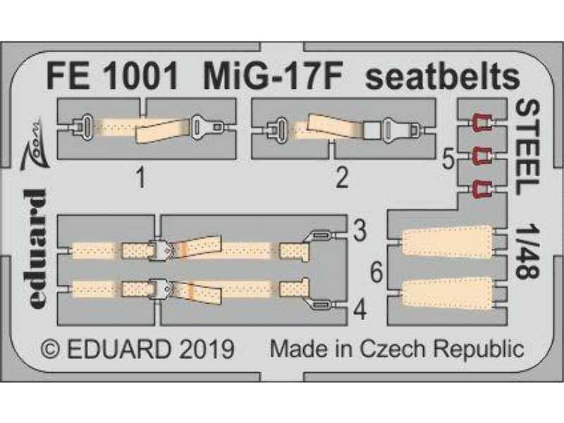 MiG-17F seatbelts STEEL 1/48 - image 1