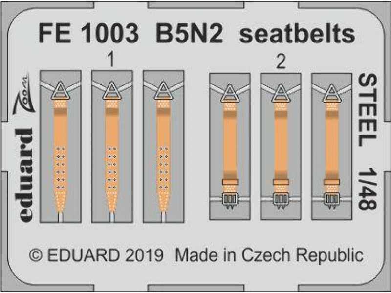 B5N2 seatbelts STEEL 1/48 - image 1
