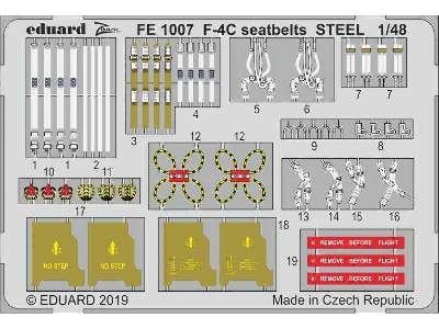 F-4C seatbelts STEEL 1/48 - image 1