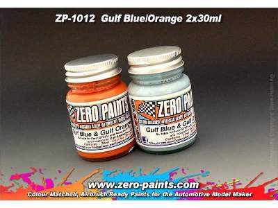 1012 Gulf Blue And Orange Set - image 1