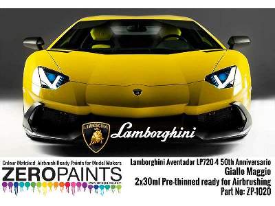 1020 Lamborghini Aventador Lp720-4 50th Anniversario 50° Giallo  - image 1