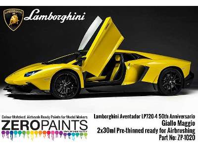 1020 Lamborghini Aventador Lp720-4 50th Anniversario 50° Giallo  - image 3