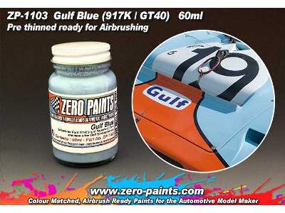 1103 Gulf Blue For 917's And Gt40's Etc - image 1