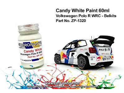 1320 Candy White Volkswagen Polo R Wrc - image 1