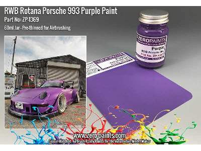 1369 Rwb Rotana Porsche 993 Purple - image 1