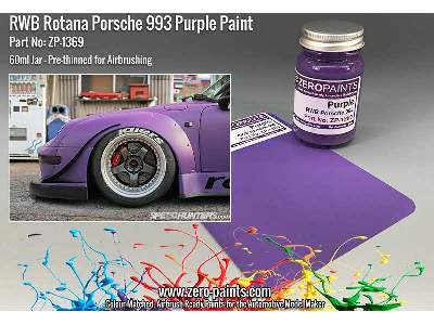 1369 Rwb Rotana Porsche 993 Purple - image 2