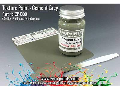 1390 Cement Grey Textured Paint (Engines, Interiors Etc) - image 1