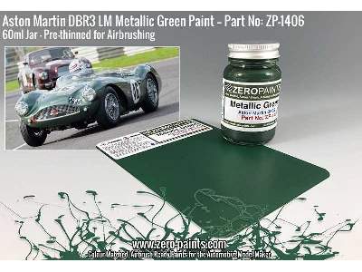 1406 Aston Martin Dbr3s Lm Metallic Green - image 1