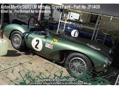 1406 Aston Martin Dbr3s Lm Metallic Green - image 2