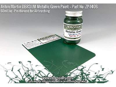 1406 Aston Martin Dbr3s Lm Metallic Green - image 4