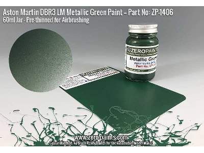 1406 Aston Martin Dbr3s Lm Metallic Green - image 6