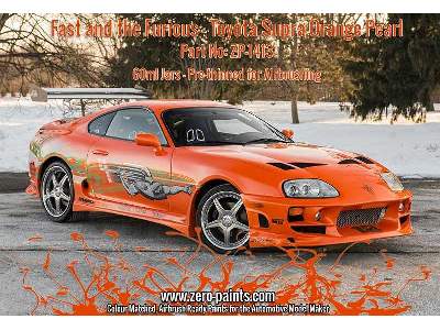 1413 Fast Furious Toyota Supra Orange - image 1