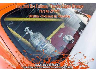 1413 Fast Furious Toyota Supra Orange - image 3
