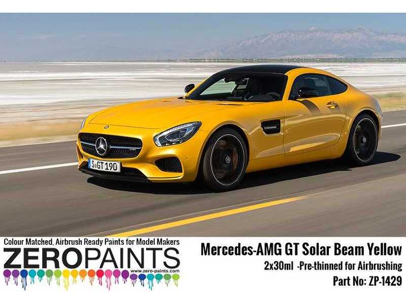 1429 Mercedes-amg Gt Solar Beam Yellow Set - image 1
