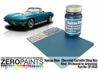 1433 Nassau Blue 1965 Chevrolet Corvet - image 1