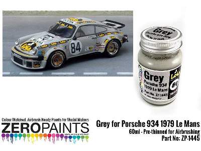 1445 Grey For Porsche 934 1979 #84 Le Mans - image 1