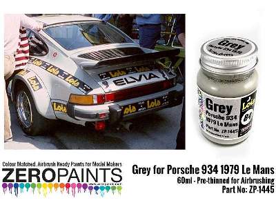 1445 Grey For Porsche 934 1979 #84 Le Mans - image 2
