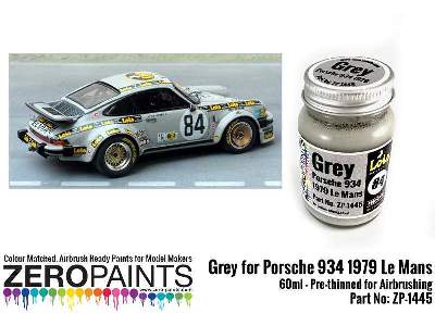 1445 Grey For Porsche 934 1979 #84 Le Mans - image 3