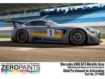 1466 Mercedes Amg Gt3 Metallic Grey (Matt) - image 3