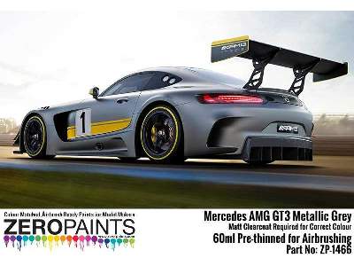 1466 Mercedes Amg Gt3 Metallic Grey (Matt) - image 4