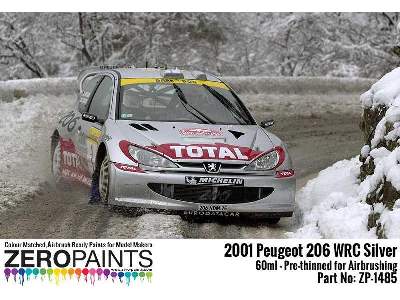 1485 Peugeot 206 Wrc 2001 'platinum Silver' - image 1