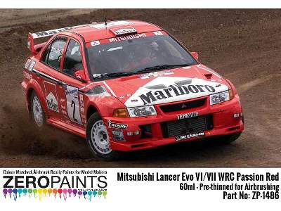 1486 Mitsubishi Lancer Evo Vi Wrc Passion Red - image 1