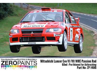 1486 Mitsubishi Lancer Evo Vi Wrc Passion Red - image 2