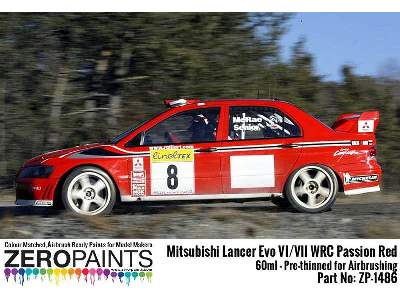 1486 Mitsubishi Lancer Evo Vi Wrc Passion Red - image 3