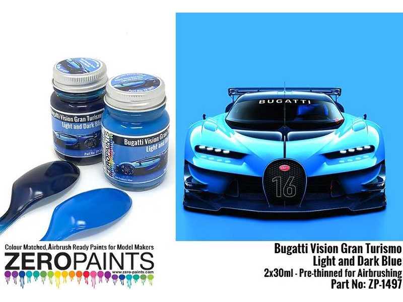 1497 Bugatti Vision Gran Turismo - Light And Dark Blue Set - image 1