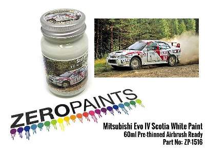 1516 Mitsubishi Evo Iv Scotia White - image 1