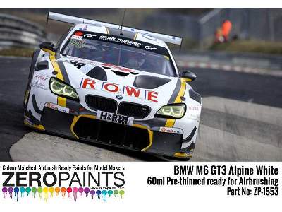 1553 Bmw M6 Gt3 Alpine White - image 1