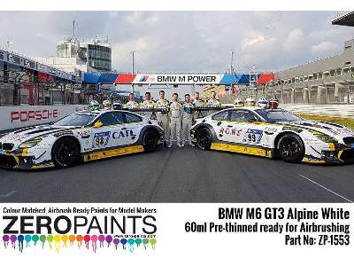 1553 Bmw M6 Gt3 Alpine White - image 2