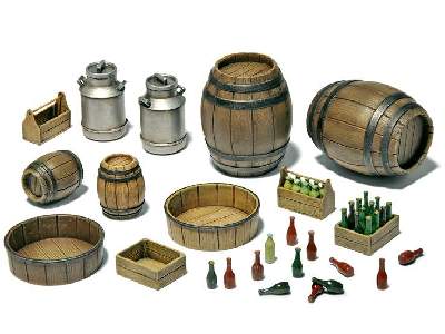 Wooden Barrels & Village Utensil - image 1