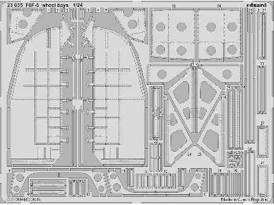 F6F-5 wheel bays 1/24 - Airfix - image 1