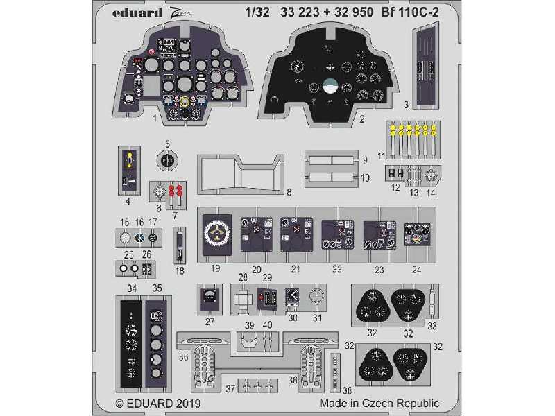 Bf 110C-2 interior 1/32 - Revell - image 1