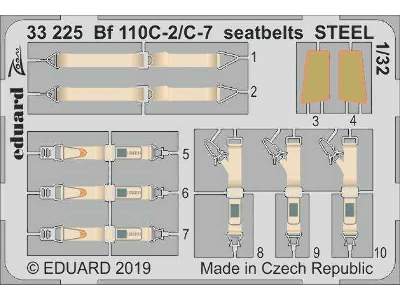 Bf 110C-2/ C-7 seatbelts STEEL 1/32 - Revell - image 1