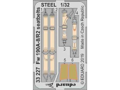 Fw 190A-8/ R2 seatbelts STEEL 1/32 - image 1