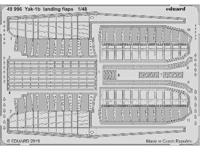 Yak-1b landing flaps 1/48 - Zvezda - image 1