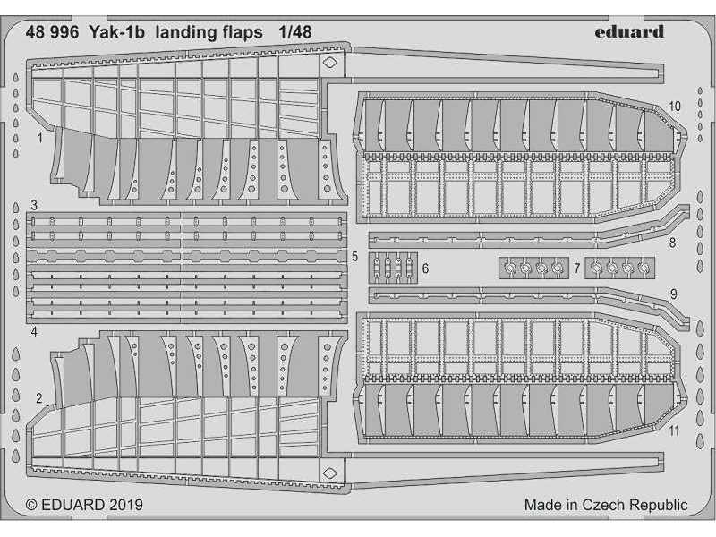 Yak-1b landing flaps 1/48 - Zvezda - image 1