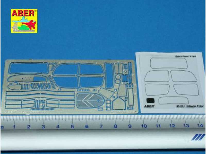 Citroen Traction 11CV Staff Car - photo-etched parts - image 1