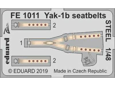 Yak-1b seatbelts STEEL 1/48 - Zvezda - image 1