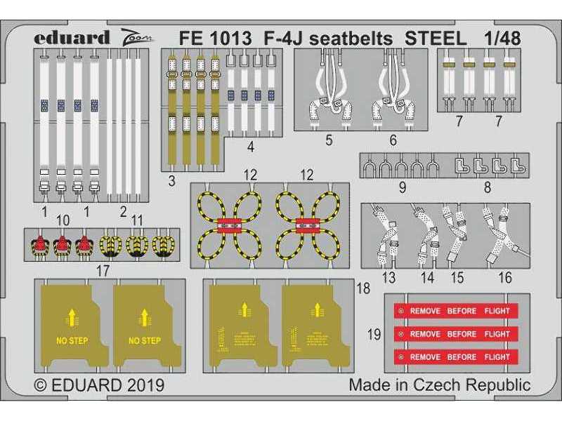 F-4J seatbelts STEEL 1/48 - image 1