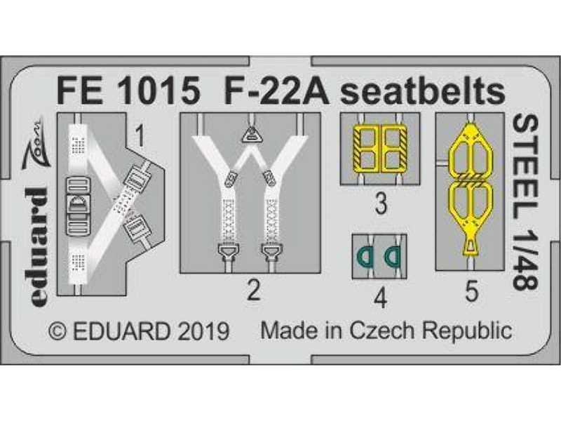 F-22A seatbelts STEEL 1/48 - image 1