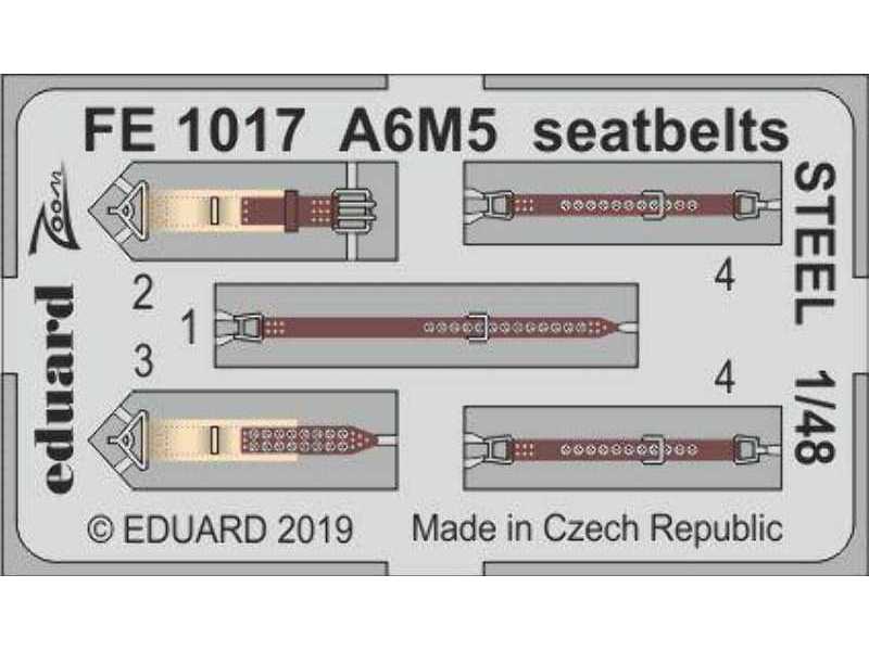 A6M5 seatbelts STEEL 1/48 - image 1