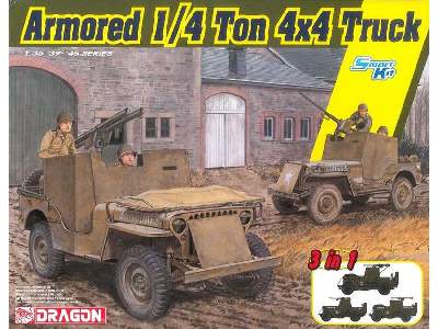 Armored 1/4-Ton 4x4 Truck w/.50-cal Machine Gun - image 1